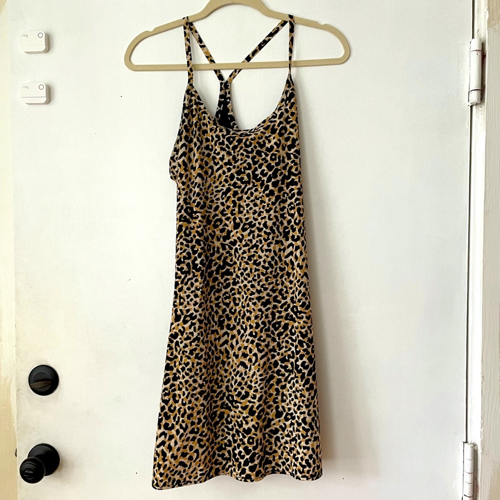 Leopard Outdoor Voices Exercise Dress